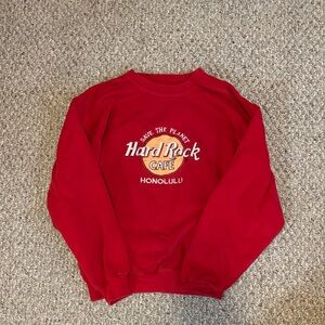 Hard Rock Cafe Vibrant Red Crewneck